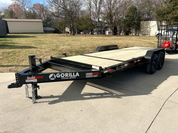 7x20 Heavy Duty Hydraulic Tilt Car Hauler Trailer (2) 7K Axles - Image 5