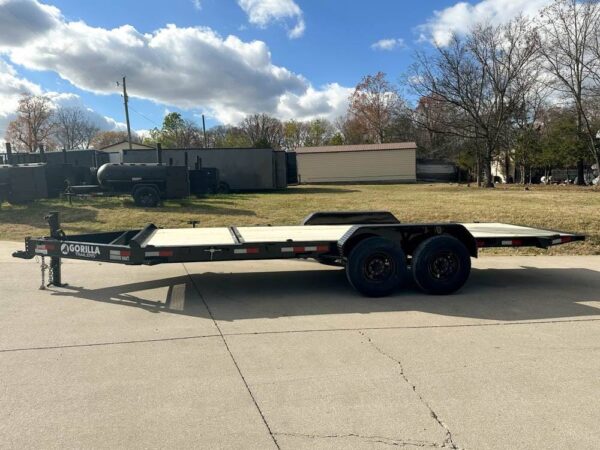 7x20 Heavy Duty Hydraulic Tilt Car Hauler Trailer (2) 7K Axles - Image 6