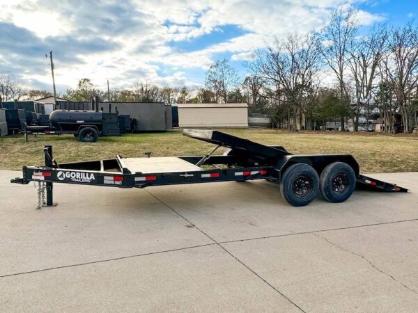 7x20 Heavy Duty Hydraulic Tilt Car Hauler Trailer (2) 7K Axles