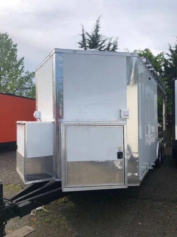 Custom 8.5' X 20' White Drone Trailer - Image 2