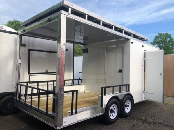 Custom 8.5' X 20' White Drone Trailer - Image 6