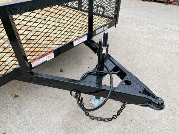7x20 Powder Coated Utility Trailer with Side Gate and 18" Mesh (2) 3,500lb Axles - Image 10
