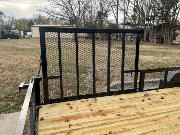 7x20 Powder Coated Utility Trailer with Side Gate and 18" Mesh (2) 3,500lb Axles - Image 13