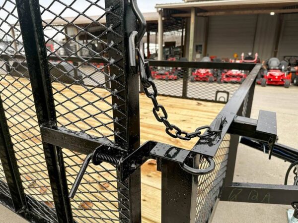 7x20 Powder Coated Utility Trailer with Side Gate and 18" Mesh (2) 3,500lb Axles - Image 16