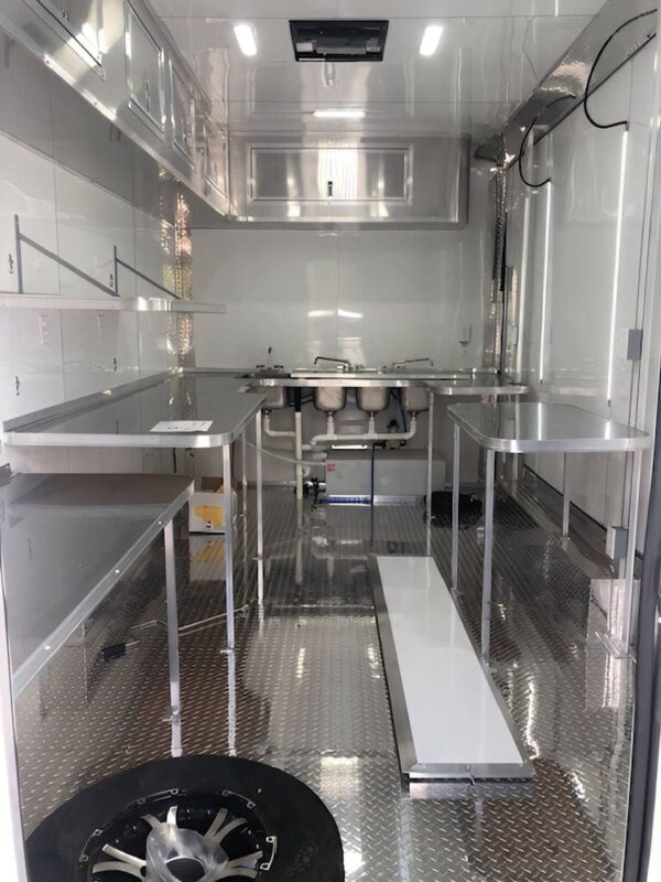 8.5' X 16' Concession Trailer White Food Event Catering Vending - Image 4