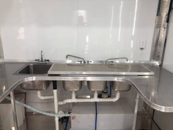 8.5' X 16' Concession Trailer White Food Event Catering Vending - Image 7