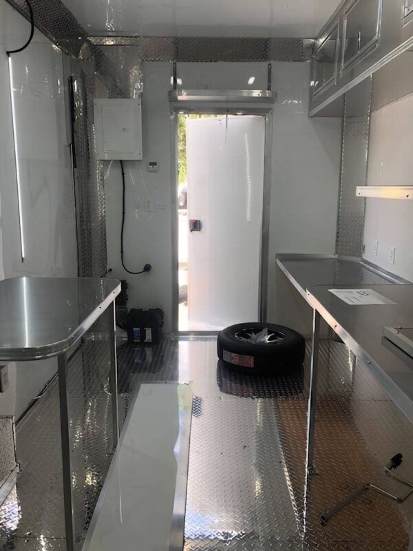 8.5' X 16' Concession Trailer White Food Event Catering Vending - Image 14