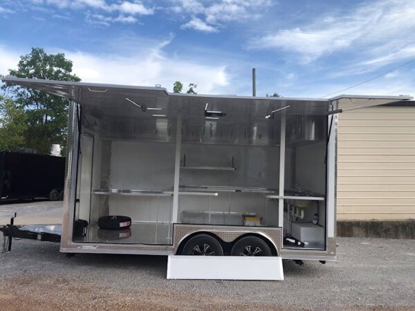 8.5' X 16' Concession Trailer White Food Event Catering Vending - Image 16
