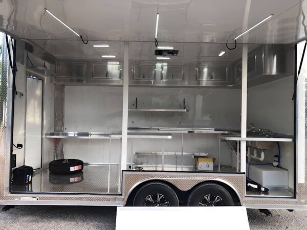 8.5' X 16' Concession Trailer White Food Event Catering Vending - Image 15