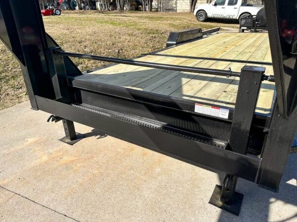 7x22 Gooseneck Tilt Car Hauler Trailer (2) 7K Drop Axles with Brakes - Image 13