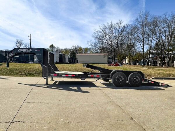 7x22 Gooseneck Tilt Car Hauler Trailer (2) 7K Drop Axles with Brakes - Image 19