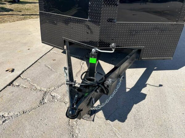 8.5x28 Black V-Nose Enclosed Trailer with Blackout Pkg (2) 7K Axles - Image 13