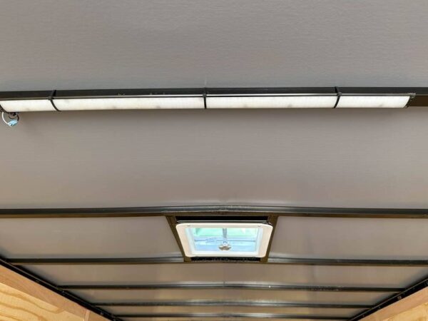 8.5x28 Black V-Nose Enclosed Trailer with Blackout Pkg (2) 7K Axles - Image 18