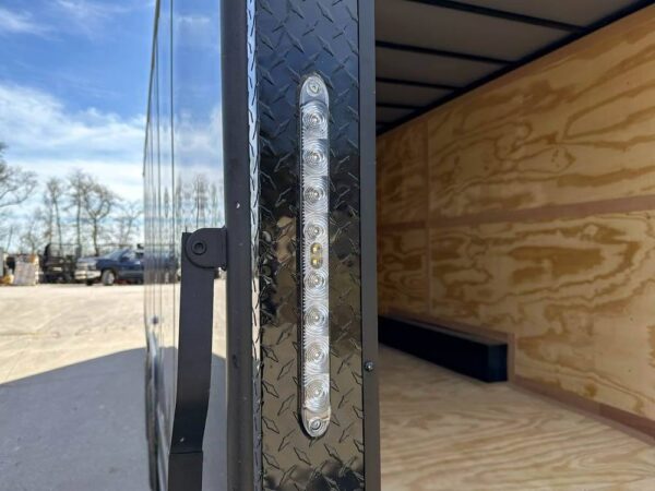 8.5x28 Black V-Nose Enclosed Trailer with Blackout Pkg (2) 7K Axles - Image 24