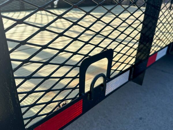 7x14 Powder Coated Dovetail Utility Trailer 4ft Mesh Sides (2) 3,500lb Axles - Image 12