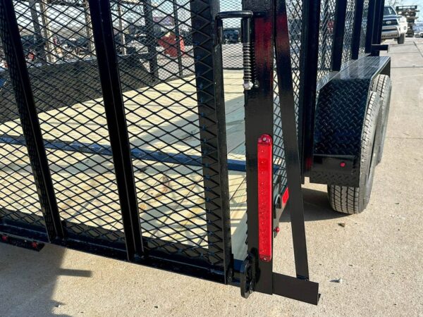 7x14 Powder Coated Dovetail Utility Trailer 4ft Mesh Sides (2) 3,500lb Axles - Image 16
