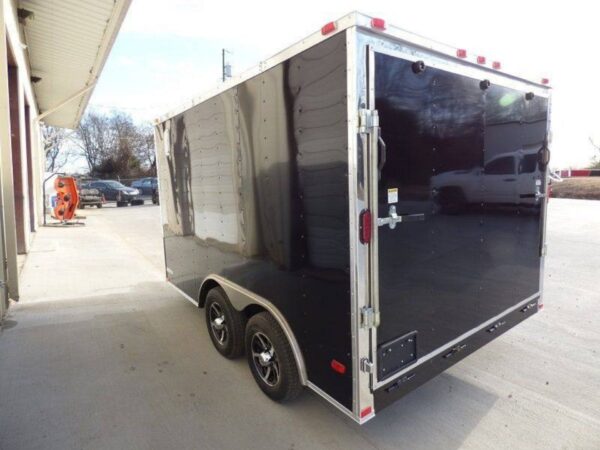 5x12 Black V-Nose Enclosed Equipment Hauler - Image 9