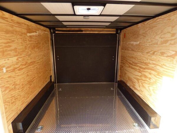 5x12 Black V-Nose Enclosed Equipment Hauler - Image 14