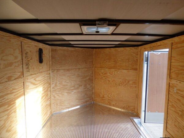 5x12 Black V-Nose Enclosed Equipment Hauler - Image 16