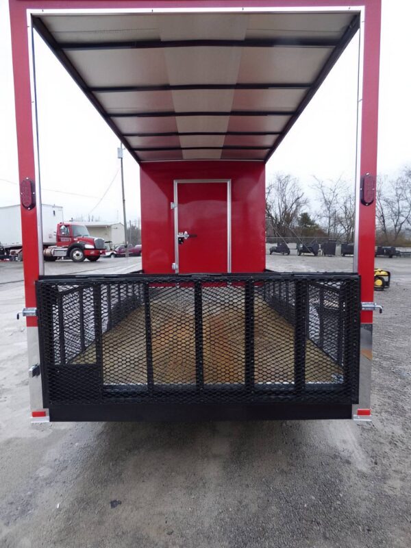 Enclosed Trailer 7' x 20' Red Hybrid Motorcycle Event Trailer - Image 12