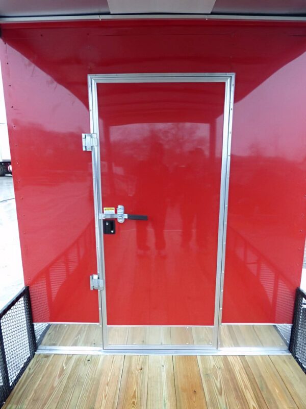 Enclosed Trailer 7' x 20' Red Hybrid Motorcycle Event Trailer - Image 14