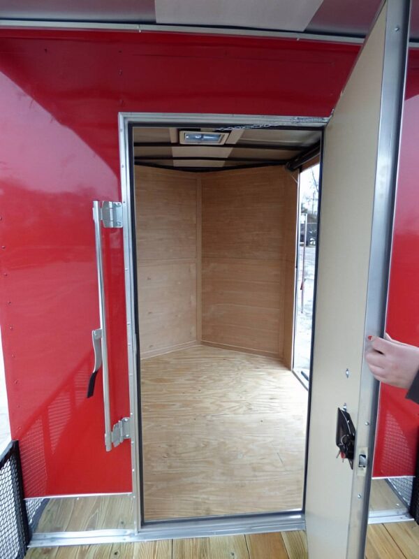Enclosed Trailer 7' x 20' Red Hybrid Motorcycle Event Trailer - Image 15