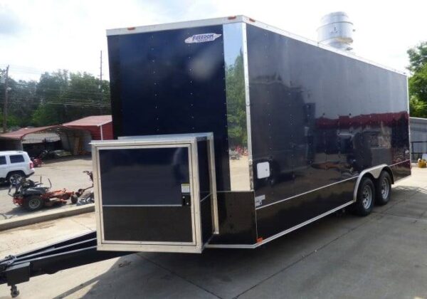 8.5' x 16' Indigo Blue Event Catering Concession Food Trailer - Image 4