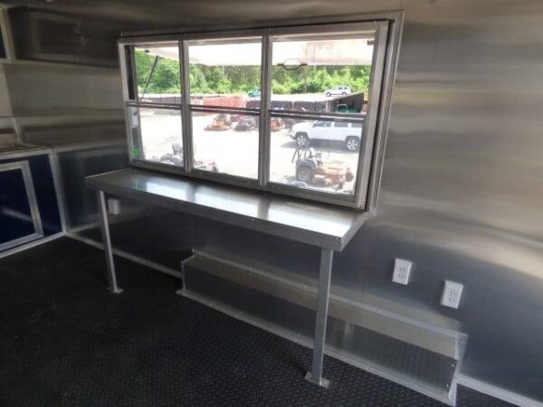 8.5' x 16' Indigo Blue Event Catering Concession Food Trailer - Image 14