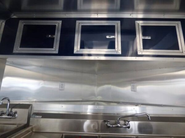 8.5' x 16' Indigo Blue Event Catering Concession Food Trailer - Image 10