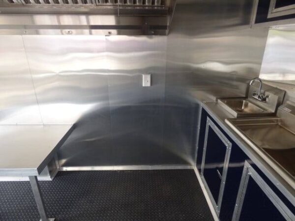 8.5' x 16' Indigo Blue Event Catering Concession Food Trailer - Image 11
