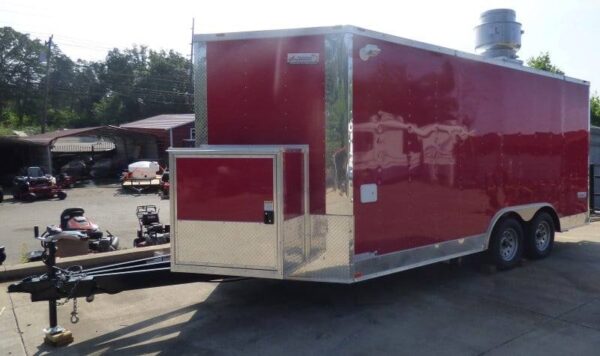8.5' x 16' Concession Trailer Red Catering Event - Image 47