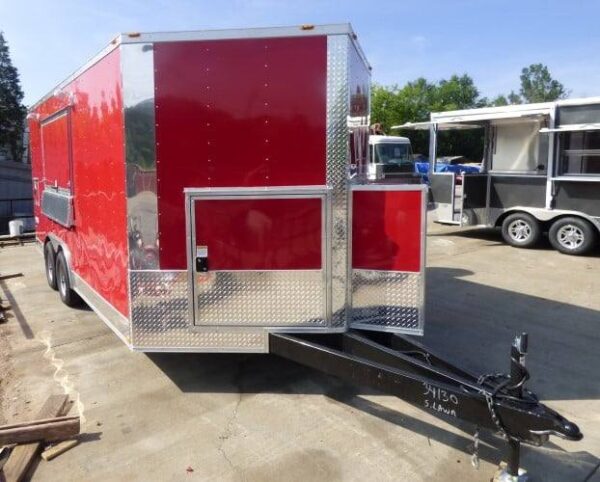 8.5' x 16' Concession Trailer Red Catering Event - Image 73