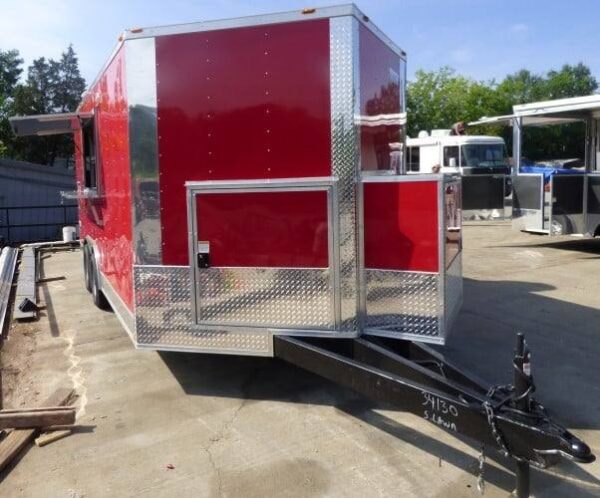 8.5' x 16' Concession Trailer Red Catering Event - Image 79