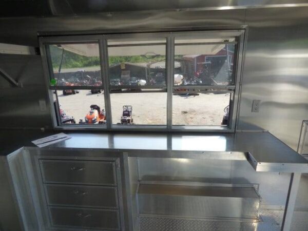 8.5' x 16' Concession Trailer Red Food With Appliances - Image 78