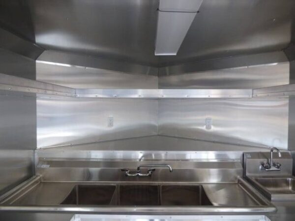 8.5' x 16' Concession Trailer Red Food With Appliances - Image 56