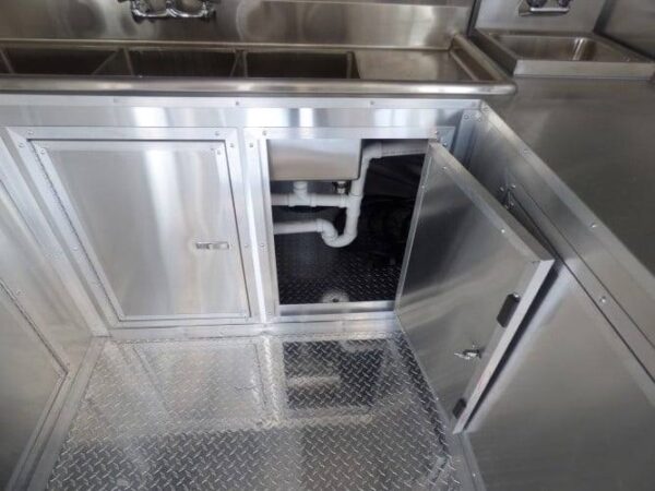 8.5' x 16' Concession Trailer Red Food With Appliances - Image 48