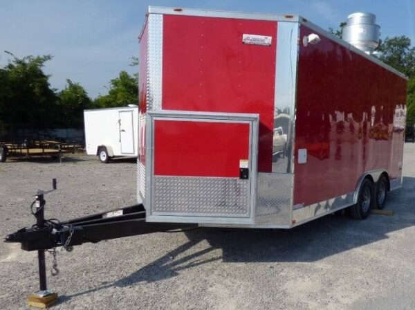 8.5' x 16' Concession Trailer Red Food With Appliances - Image 23