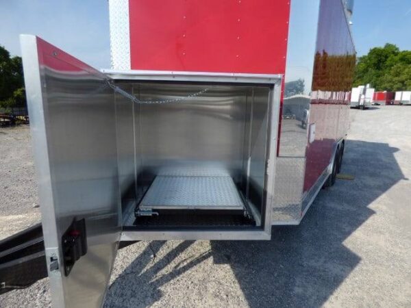 8.5' x 16' Concession Trailer Red Food With Appliances - Image 8