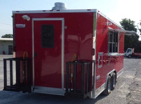 8.5' x 16' Concession Trailer Red Catering Event - Image 18