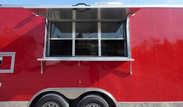 8.5' x 16' Concession Trailer Red Food With Appliances - Image 18