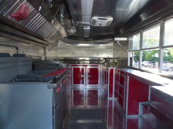 8.5' x 16' Concession Trailer Red Food With Appliances - Image 65
