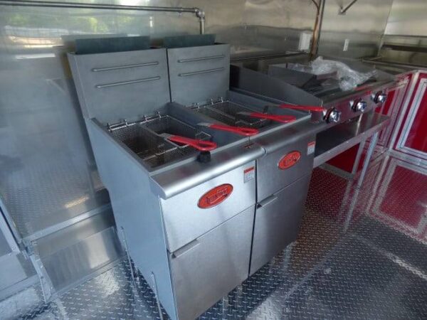 8.5' x 16' Concession Trailer Red Catering Event - Image 57