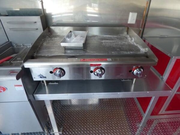 8.5' x 16' Concession Trailer Red Food With Appliances - Image 24