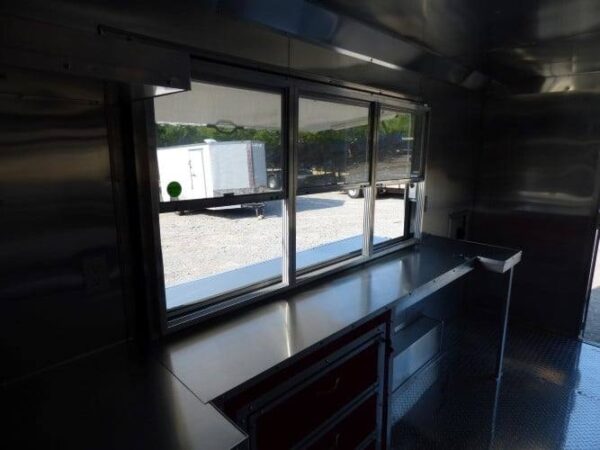 8.5' x 16' Concession Trailer Red Food With Appliances - Image 58