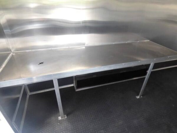 8.5' x 16' Concession Trailer Silver Frost Catering Event - Image 4