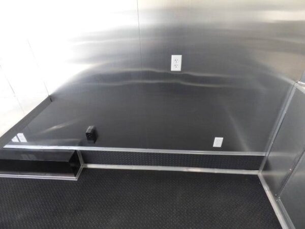 8.5' x 16' Concession Trailer Silver Frost Catering Event - Image 25