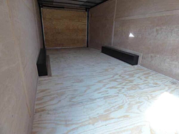 Interior of 8.5x22 enclosed cargo trailer