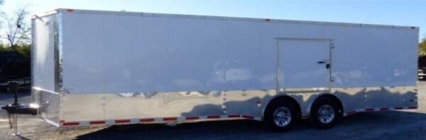 8.5x28 White Enclosed Motorcycle, Car & Event Trailer Hauler - Image 6