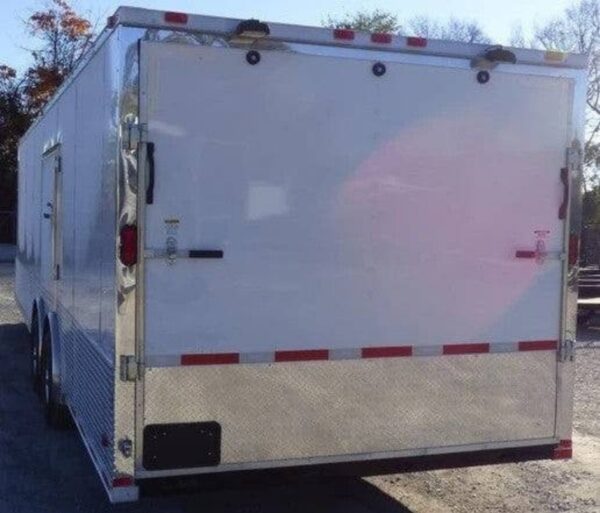 8.5x28 White Enclosed Motorcycle, Car & Event Trailer Hauler - Image 8