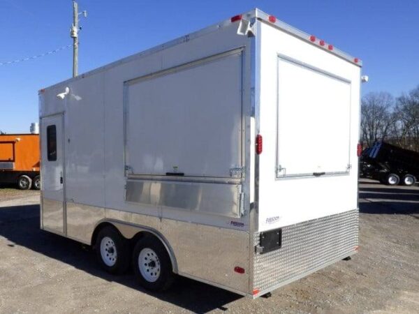 8.5' x 16' Concession Food Trailer White Event Catering - Image 35